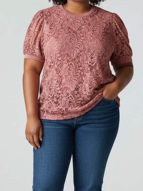 Torrid Women’s Size 2x 18-20 Pink Lace Top